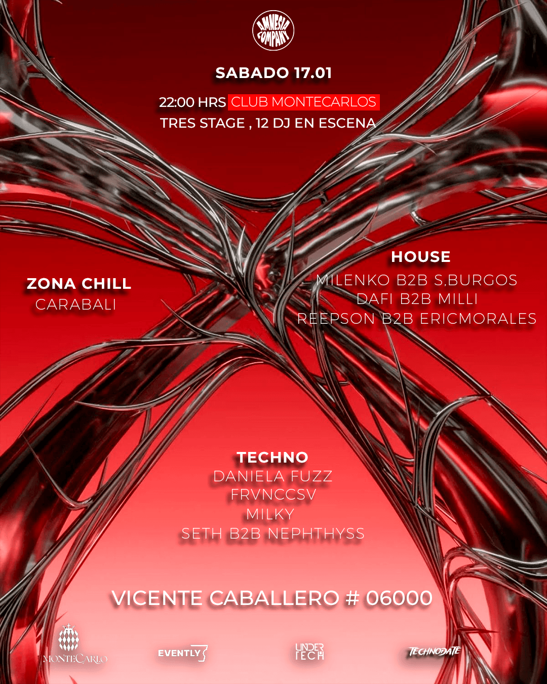AMNESIA  - montecarlos techno date edicion especial image}